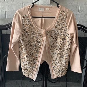 Anthropologie Light Pink Cardigan